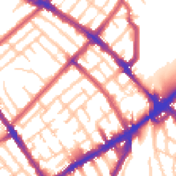Daytime road noise heatmap for N4 3FA