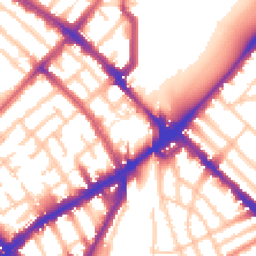 Daytime road noise heatmap for N4 3FU