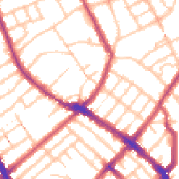 Daytime road noise heatmap for N4 3FW