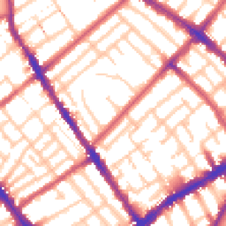 Daytime road noise heatmap for N4 3FX