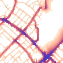Daytime road noise heatmap for N4 3HB