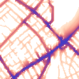 Daytime road noise heatmap for N4 3HT