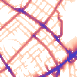 Daytime road noise heatmap for N4 3HY