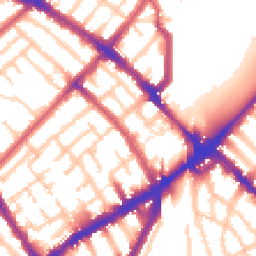 Daytime road noise heatmap for N4 3JJ