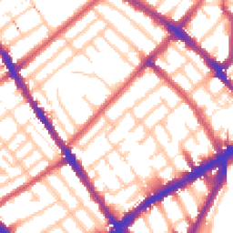 Daytime road noise heatmap for N4 3LF