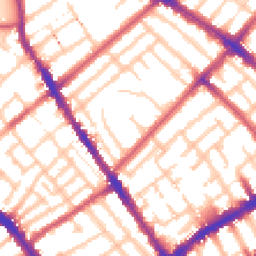 Daytime road noise heatmap for N4 3QA