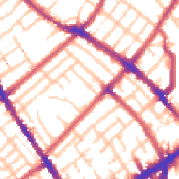 Daytime road noise heatmap for N4 3QN