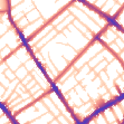 Daytime road noise heatmap for N4 3QS