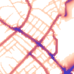 Daytime road noise heatmap for N4 3SA