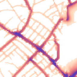 Daytime road noise heatmap for N4 3SB