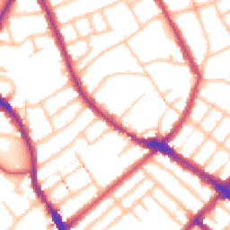 Daytime road noise heatmap for N4 4AT