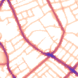 Daytime road noise heatmap for N4 4BD
