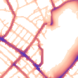 Daytime road noise heatmap for N4 4BU