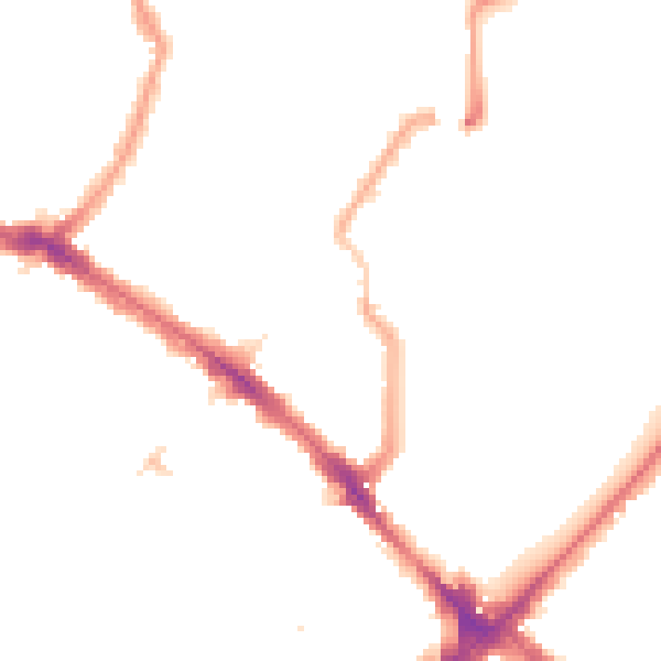 Night-time road noise heatmap for N4 4DA
