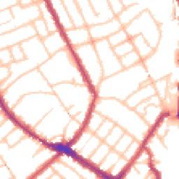 Daytime road noise heatmap for N4 4DS