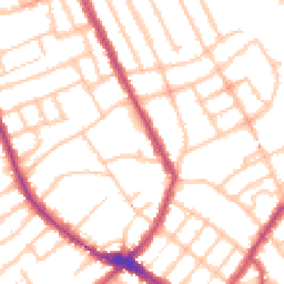 Daytime road noise heatmap for N4 4EF