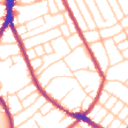Daytime road noise heatmap for N4 4HB