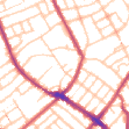 Daytime road noise heatmap for N4 4HJ