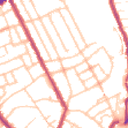 Daytime road noise heatmap for N4 4JB