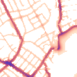 Daytime road noise heatmap for N4 4NT