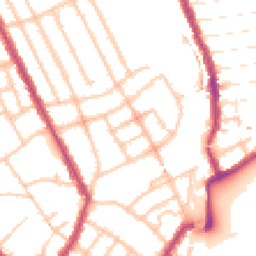 Daytime road noise heatmap for N4 4QU