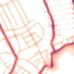 Daytime road noise heatmap for N4 4RA