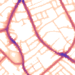 Daytime road noise heatmap for N4 4SA