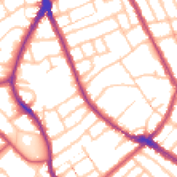 Daytime road noise heatmap for N4 4SE