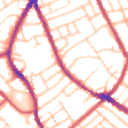 Daytime road noise heatmap for N4 4SG