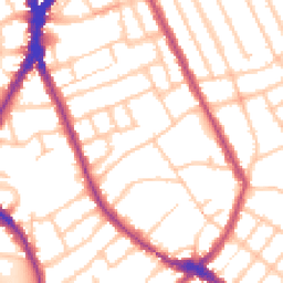 Daytime road noise heatmap for N4 4SS