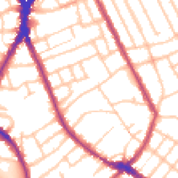 Daytime road noise heatmap for N4 4ST