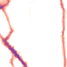 Night-time road noise heatmap for N5 1AN