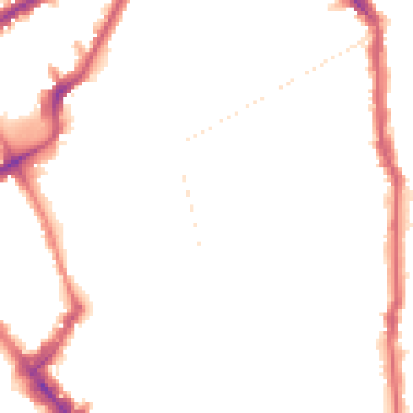 Night-time road noise heatmap for N5 1AX