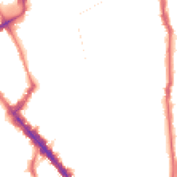 Night-time road noise heatmap for N5 1BF