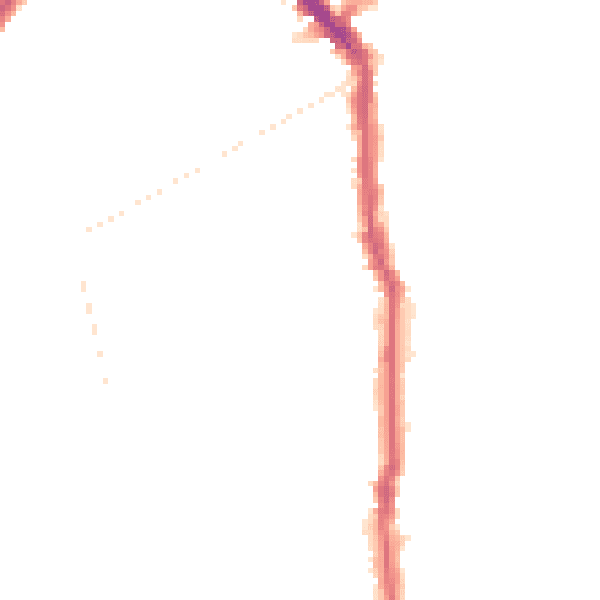Night-time road noise heatmap for N5 1BN