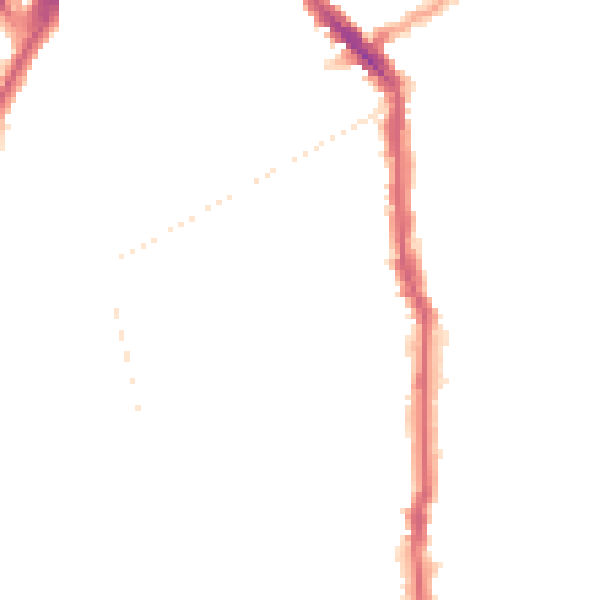 Night-time road noise heatmap for N5 1BP