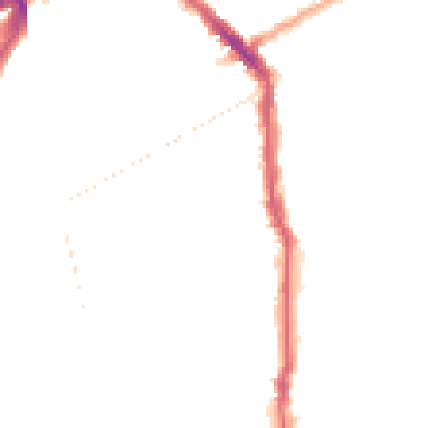 Night-time road noise heatmap for N5 1BZ