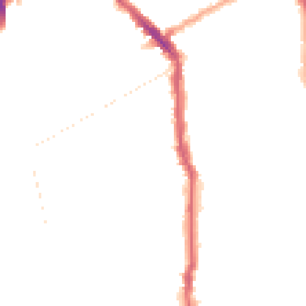 Night-time road noise heatmap for N5 1DD