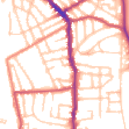 Daytime road noise heatmap for N5 1DE