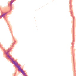 Night-time road noise heatmap for N5 1DH
