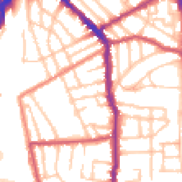 Daytime road noise heatmap for N5 1DL