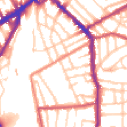 Daytime road noise heatmap for N5 1DN