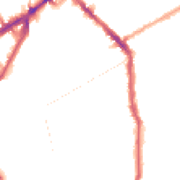 Night-time road noise heatmap for N5 1DN