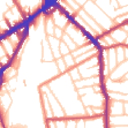 Daytime road noise heatmap for N5 1DP