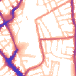 Daytime road noise heatmap for N5 1DW