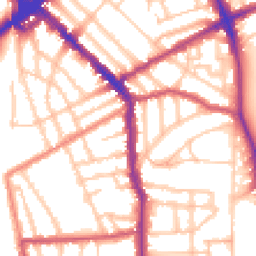 Daytime road noise heatmap for N5 1EG