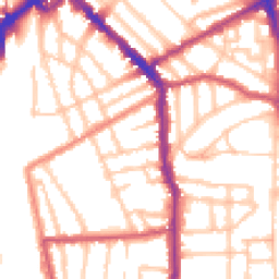 Daytime road noise heatmap for N5 1EJ