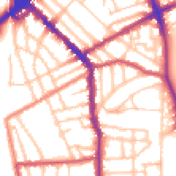 Daytime road noise heatmap for N5 1EQ