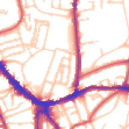 Daytime road noise heatmap for N5 1JS