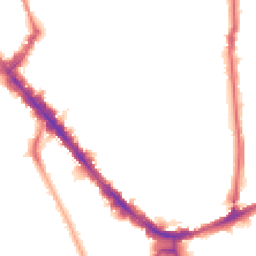 Night-time road noise heatmap for N5 1PS